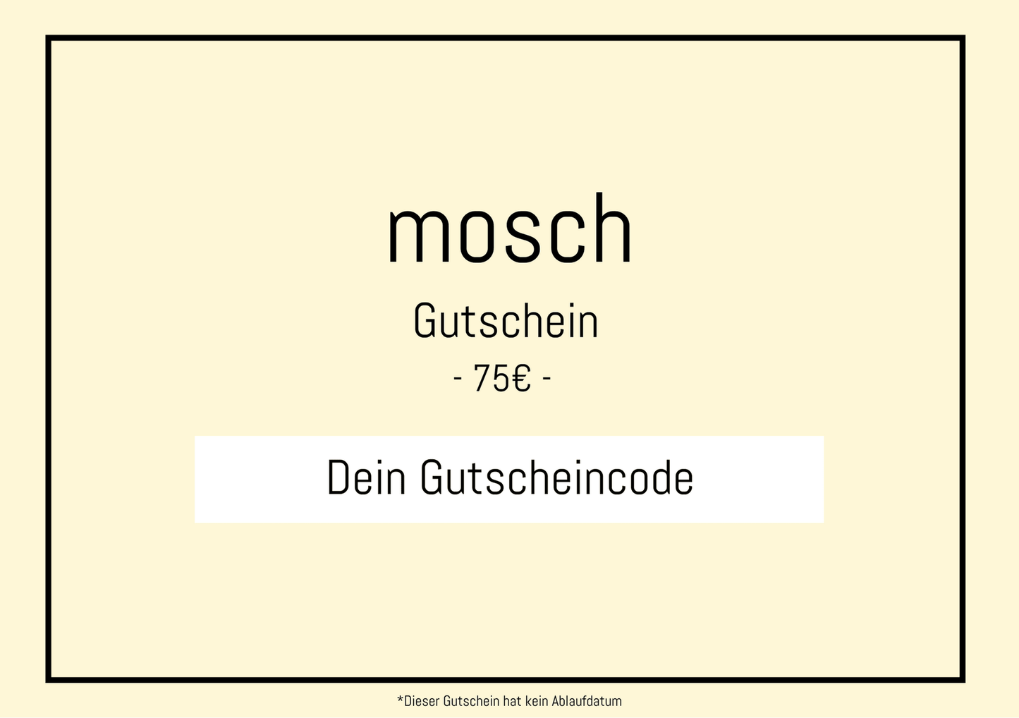 mosch Geschenkgutschein