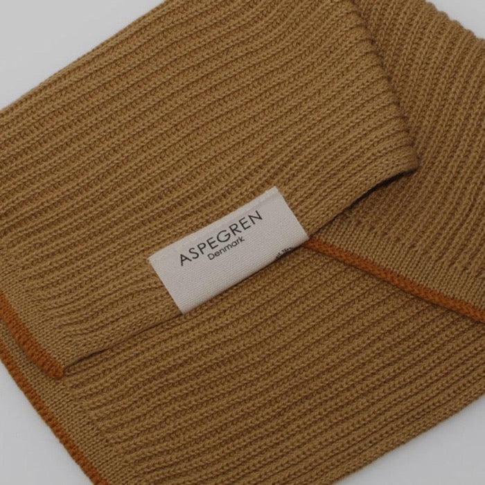 Braunes Spültuch mit Aspegren Logo Patch